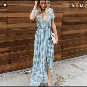 Vici “Westminster Bardot Wrap Maxi Dress”
